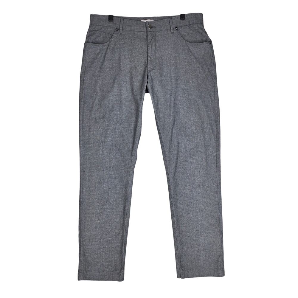 HICKEY FREEMAN NEW YORK DRESS PANTS – GRAY – MEN’S 34x32 (HEMMED TO 30” INSEAM)
